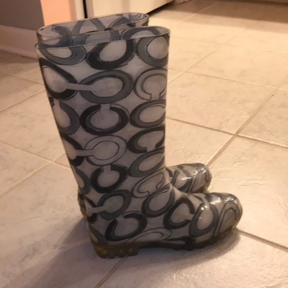 Coach rain boots - Picture 1 of 4